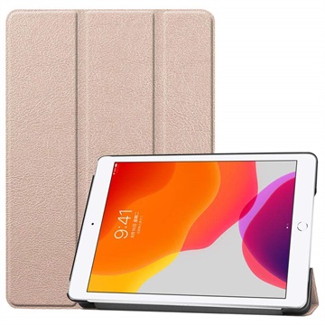 Tri-Fold Serie iPad 10.2 2019/2020/2021 Smart Folio Hülle - Gold