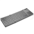 Dreifache Faltung Drahtlose Tastatur mit Touchpad B066S - Grau