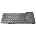 Dreifache Faltung Drahtlose Tastatur mit Touchpad B066S - Grau