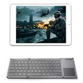 Dreifache Faltung Drahtlose Tastatur mit Touchpad B066S - Grau