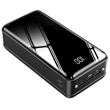 3-Port USB Quick Charge Powerbank 50000mAh - PD 18W - Schwarz