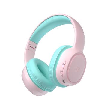 Tronsmart KH02 Kabellose Kopfhörer für Kinder - Rosa / Zyan