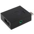 USB 3.1 Type-C / 3.5mm OTG & Digital Audio Adapter - Schwarz