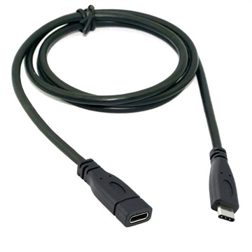 USB 3.1 Typ-C / USB 3.1 Type-C Verlängerungskabel - Schwarz