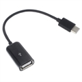USB 3.1 Typ-C / USB 2.0 OTG Kabel Adapter - 15cm - Schwarz