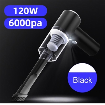 USB-Akku-Autostaubsauger 6000Pa - Schwarz