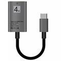 USB Type-C zu HDMI Adapter TH002 - 4K - 15cm - Grau