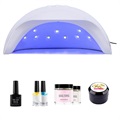 UV-Nagellampen-Trockner mit 15 LED-Lichtern - 8W - Weiß