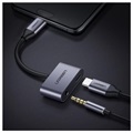 Ugreen 2-in-1 Laden & Audio USB-C Adapter - 1.5A - Grau