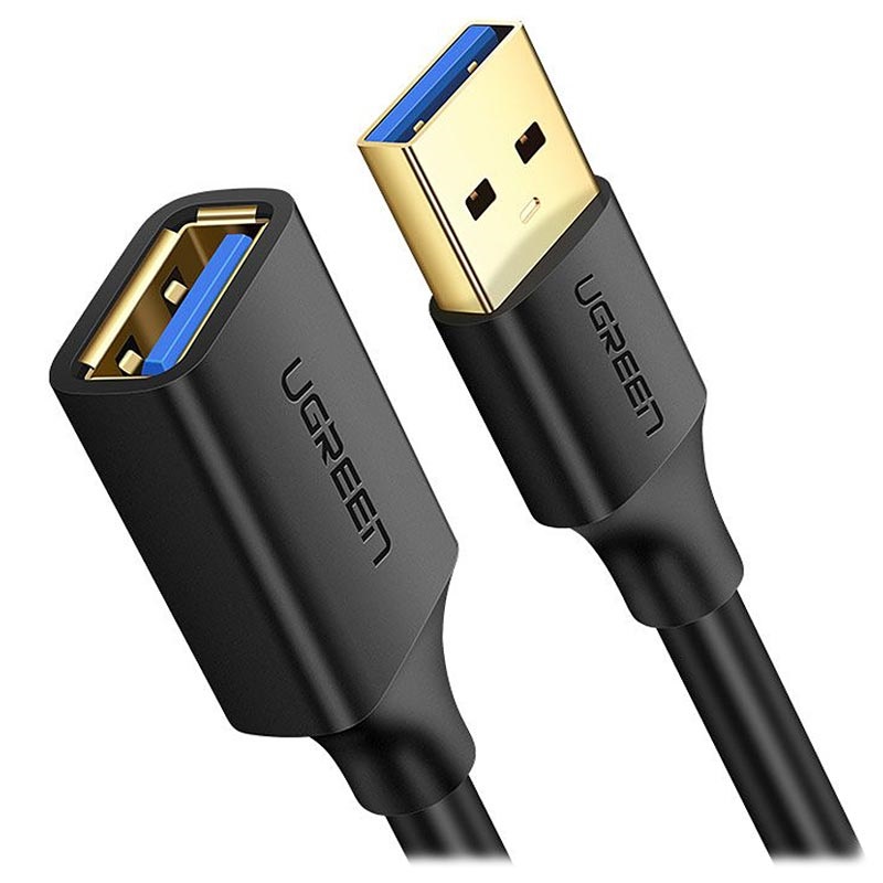 Ugreen USB 3.0 Verlängerungskabel (Stecker/Buchse) - 1m - Schwarz