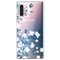 Samsung Galaxy Note10 Ultra-Slim TPU Hülle - Weiß Blumen
