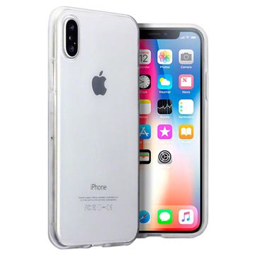 iPhone X / iPhone XS Ultradünne Silikonhülle - Durchsichtig