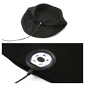 Unisex Gestrickte Bluetooth Beanie-Mütze mit LED-Licht - Schwarz