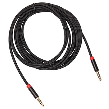 Universal 3.5mm Stereo AUX Audiokabel - 3m - Schwarz