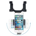 Universal 360 Drehbarer Rückspiegelhalter für Smartphones - Schwarz