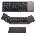 Universal Bluetooth Tastatur mit Touchpad - Grau