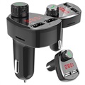 Universal Kfz-Ladegerät und Bluetooth FM Transmitter G13 - Schwarz