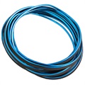 Universal Verchromt Wagen Innere Dekor Streifen - Blau