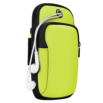 Universal Dual Pocket Sports Armband für Smartphones - Grün