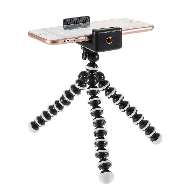 Universal Flexibles Smartphone Tripod Ständer 6085mm Schwarz