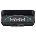 Universal Head-Up-Display Digitaler Auto-Tachometer - Schwarz