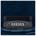 Universal Head-Up-Display Digitaler Auto-Tachometer - Schwarz