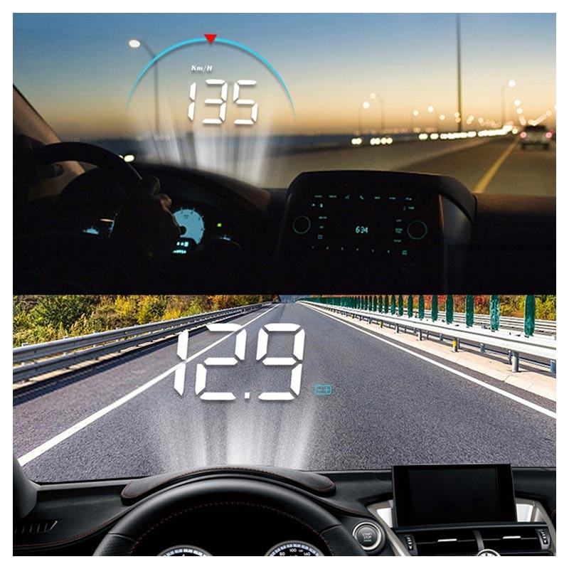 Auto Tacho Digital Gps Tacho Geschwindigkeit Mph Hud Head Up Display  Tachometer Universal