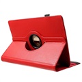 Universelle Rotary Folio Case für Tablets - 9-10" - Rot