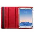 Universelle Rotary Folio Case für Tablets - 9-10" - Rot