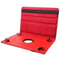 Universelle Rotary Folio Case für Tablets - 9-10" - Rot