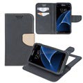 Smart & Fancy Universal Smartphone Schutzhülle mit Geldbörse - 5.5" - Schwarz / Beige