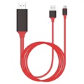 Universal Type-C auf HDMI Adapter - 2m - Rot