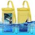 Wasserdichte Universaltasche mit Kartenhalter - 7.5" - Gelb