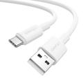 Usams U90 SJ761 1m USB-A zu Typ-C Kabel - 3A/18W - Weiß
