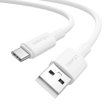 Usams U90 SJ761 1m USB-A zu Typ-C Kabel - 3A/18W - Weiß