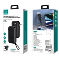 Usams US-CD172 PB63 Powerbank mit 3-in-1 Kabel - 10000mAh - Schwarz