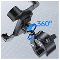 Usams US-ZJ064 Universal Rotierend Fahrradhalterung - Schwarz