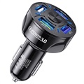 QC3.0 Auto-Schnellladegerät BK-358 - 4 x USB - Schwarz