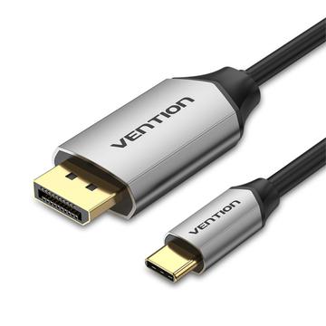 VENTION CGZBH CGZ USB-C zu DP Kabel - 4K UHD Leistung - 2m - Schwarz / Grau