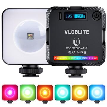 VLOGLITE W-S6 Full Color RGB LED Photogarphy Light Kamera Licht Sonnenuntergang Atmosphäre Lampe Magnetic Mini Fill Light