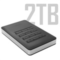 Verbatim Store n Go Secure Tragbarer HDD - 2TB - Schwarz