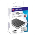 Verbatim Store n Go Secure Tragbarer HDD - 2TB - Schwarz
