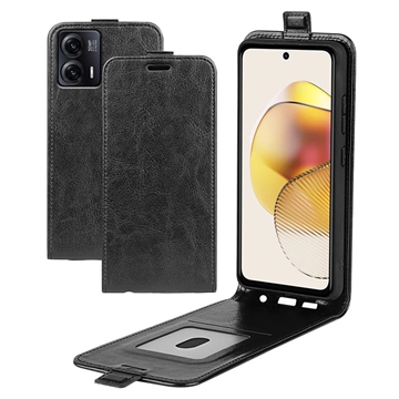 Motorola Moto G73 Vertikale Flip Case mit Kartensteckplatz