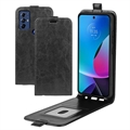 Motorola Moto G Play (2023) Vertikale Flip Case - Schwarz