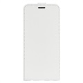 ZTE Axon 40 Pro Vertikale Flip Case mit Kartensteckplatz - Weiß