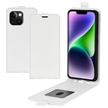 iPhone 15 Plus Vertikale Flip Case - Weiß