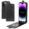iPhone 15 Pro Max Vertikale Flip Case - Schwarz