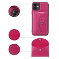 Vili T iPhone 12 Mini Hülle mit Magnetischer Geldbörse - Hot Pink