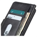 Vintage Series Samsung Galaxy A22 5G, Galaxy F42 5G Wallet Hülle - Schwarz