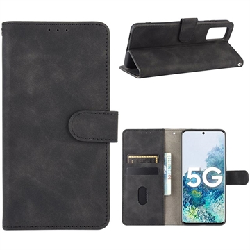 Samsung Galaxy S20 FE/S20 FE 5G Vintage Serie Wallet Hülle - Schwarz